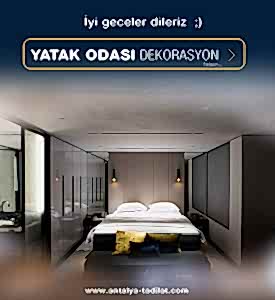 Antalya yatak odası dekorasyonu